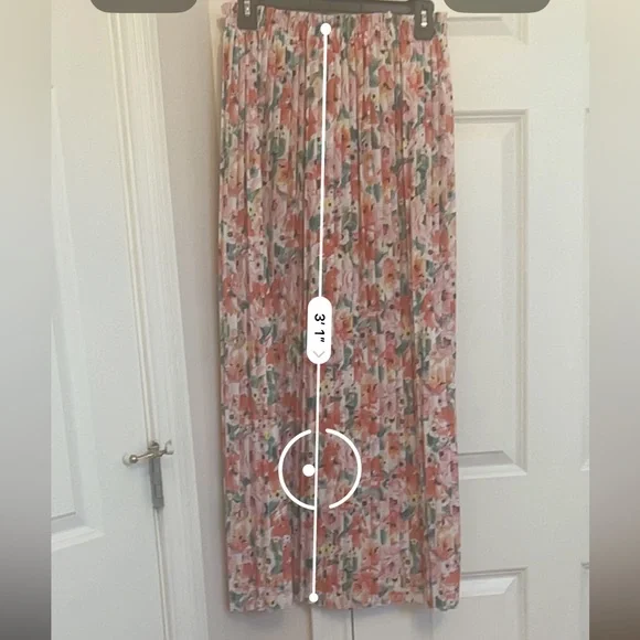 Floral maxi crinkle skirt - Picture 5 of 7